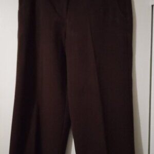 George women's chocolate brown capri size10 goth grunge boho work wear